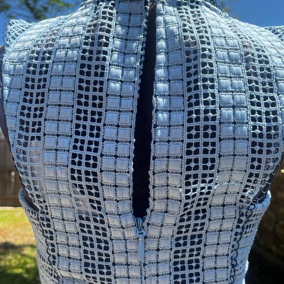 Adelyn Rae Rhea Woven Lace Dress Blue Sz XS - Picture 6 of 10